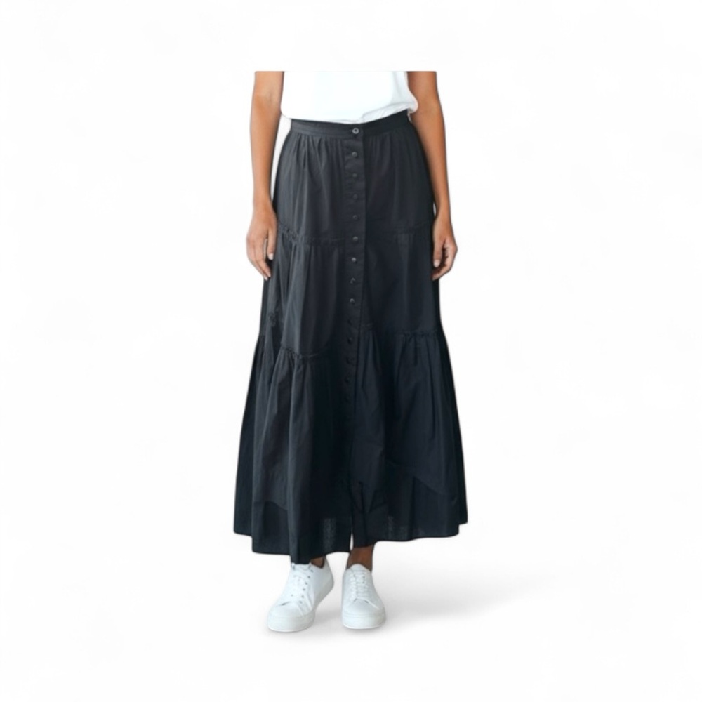 Marc Jacobs Prairie Skirt Black Cotton Size 6.